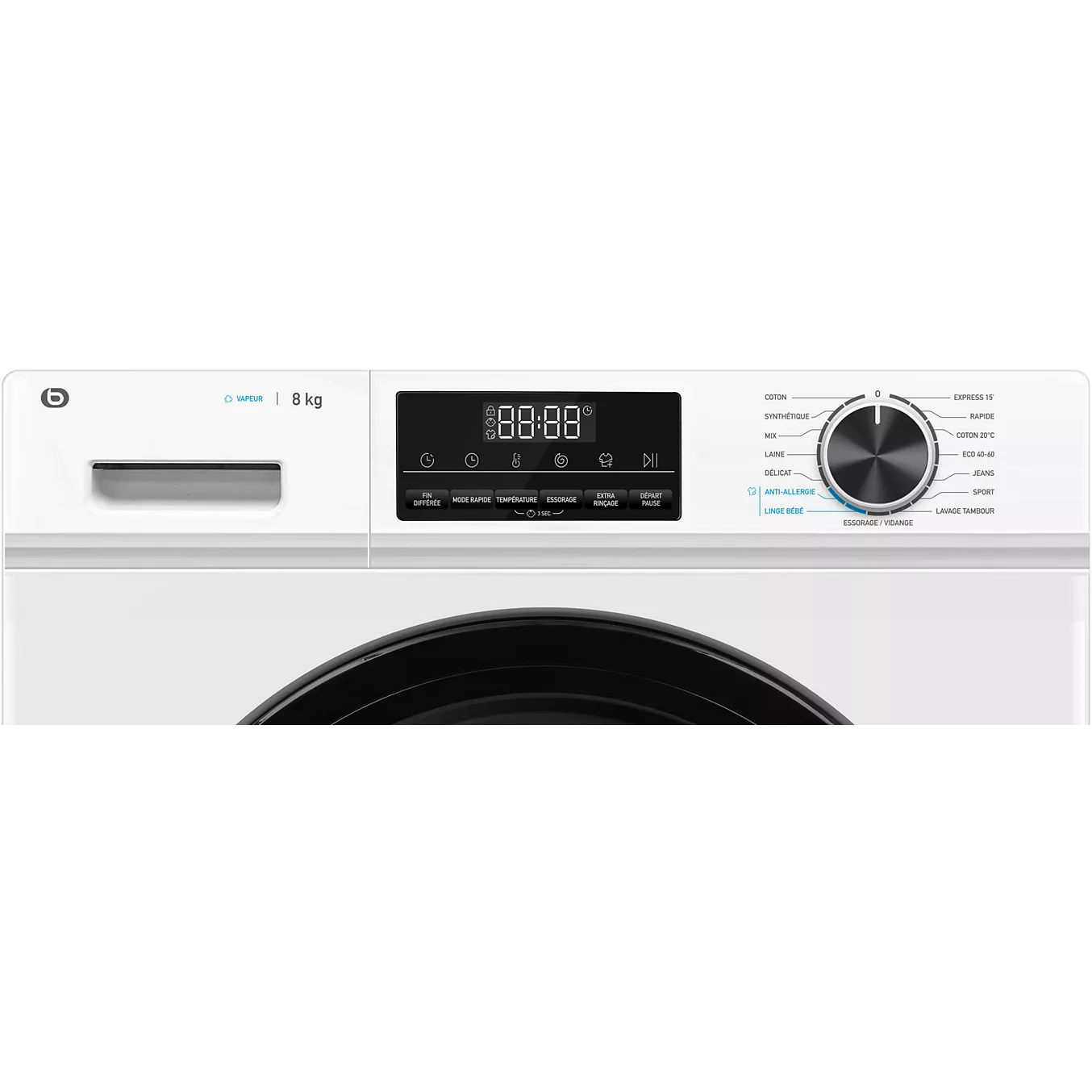 Lave-linge hublot EssentielB ELF814-4b – 8 kg