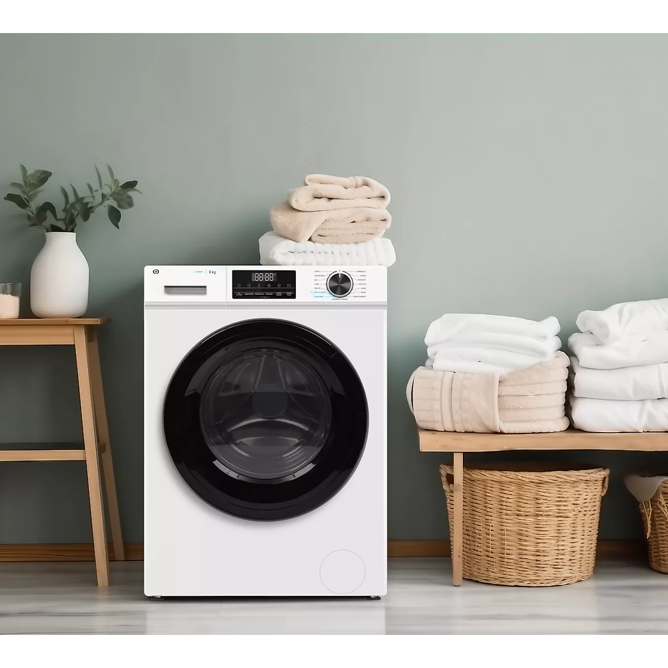 Lave-linge hublot EssentielB ELF814-4b – 8 kg