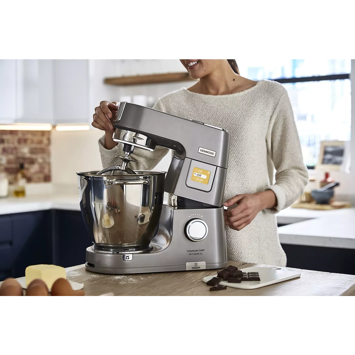 Robot pâtissier Kenwood Titanium Chef Patissier XL KWL90.009SI – Gris