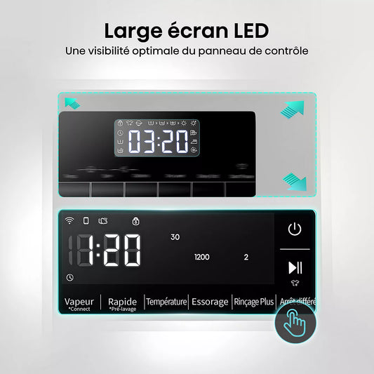 Lave-linge hublot Hisense WF10453SBWL – 10 kg