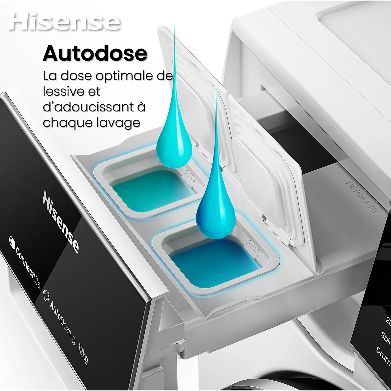Lave-linge hublot Hisense WF10453SBWL – 10 kg