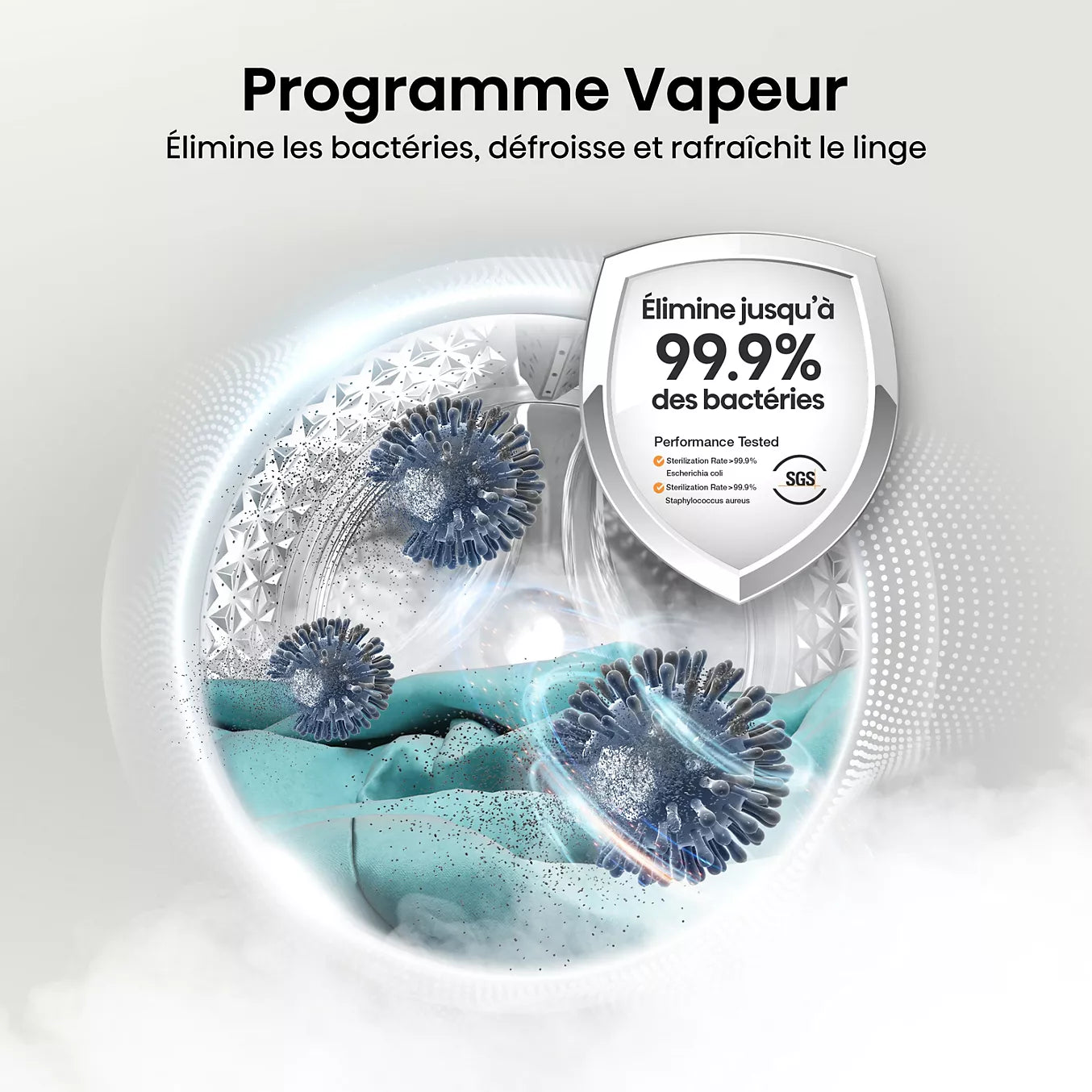 Lave-linge hublot Hisense WF10453SBWL – 10 kg