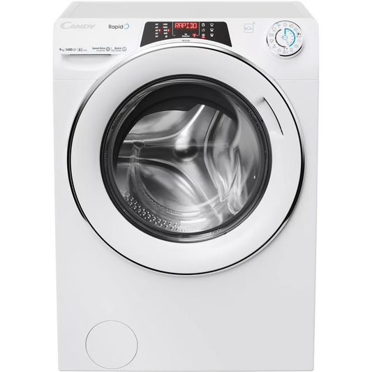 Lave-linge compact hublot Candy RO 496DWMC7/1-S – 9 kg