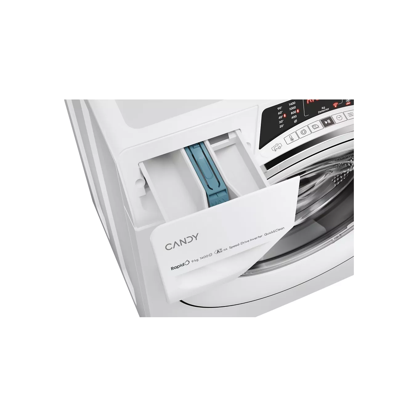 Lave-linge compact hublot Candy RO 496DWMC7/1-S – 9 kg