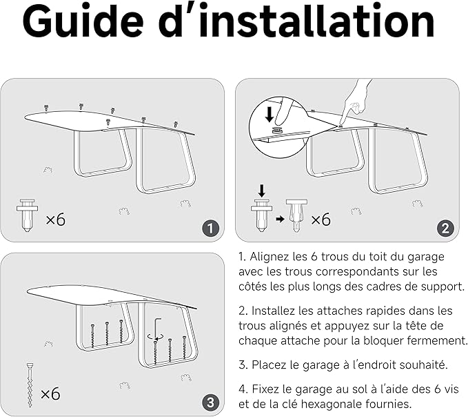 Petit garage pour robot tondeuse Dreame A1 / A1 Pro / A2 Dreame