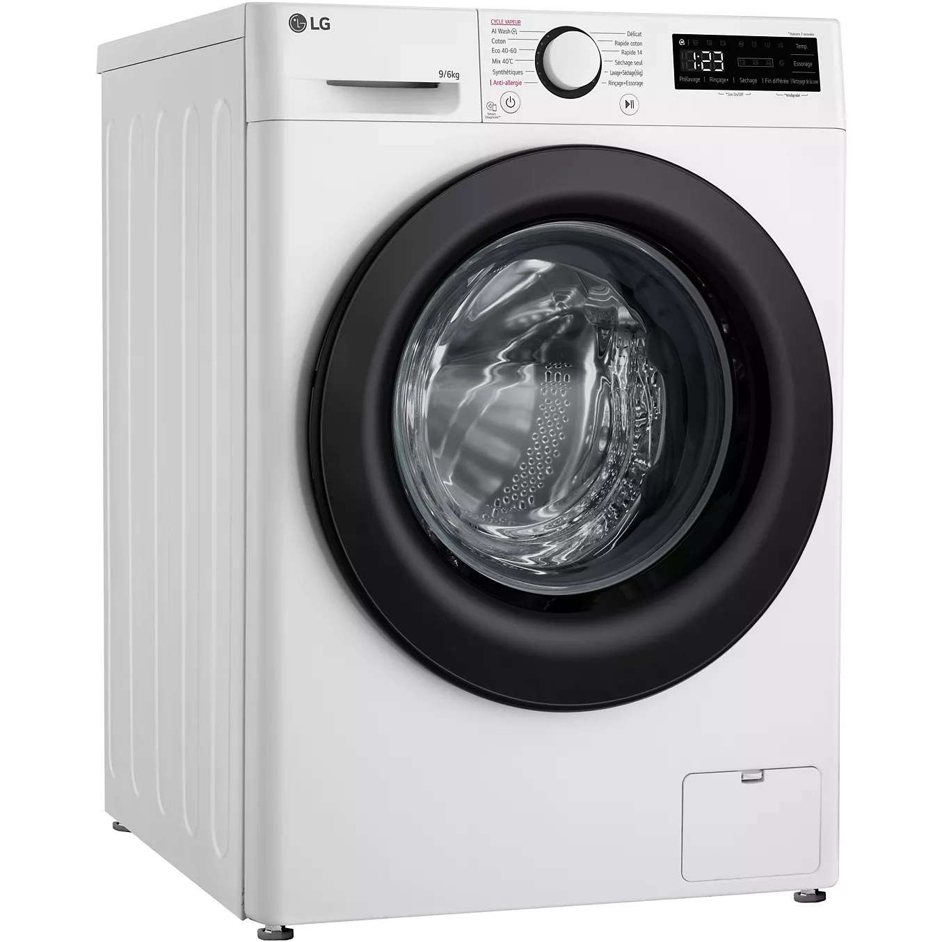 Lave-linge séchant hublot LG F964R35WRS – 9 kg / 6 kg
