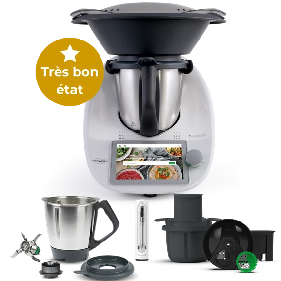 Thermomix TM6 reconditionné + Second bol + Thermomix Sensor + Découpe-Minute+ - Garantie 2 ans - Très bon état