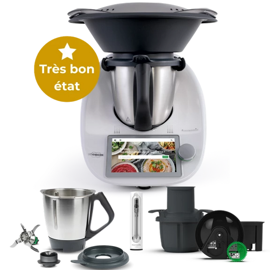 Thermomix TM6 reconditionné + Second bol + Thermomix Sensor + Découpe-Minute+ - Garantie 2 ans - Très bon état