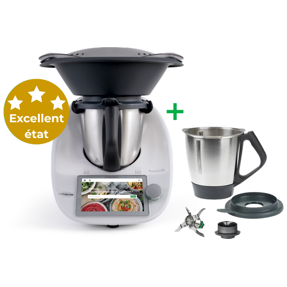 Thermomix TM6 reconditionné + Second bol + Thermomix Sensor + Découpe-Minute+ - Garantie 2 ans - Excellent état